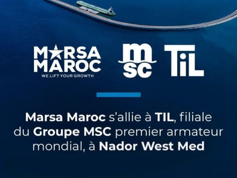 Nador West Med : Un partenariat stratégique entre Marsa Maroc et Terminal Investment Limited (TIL)