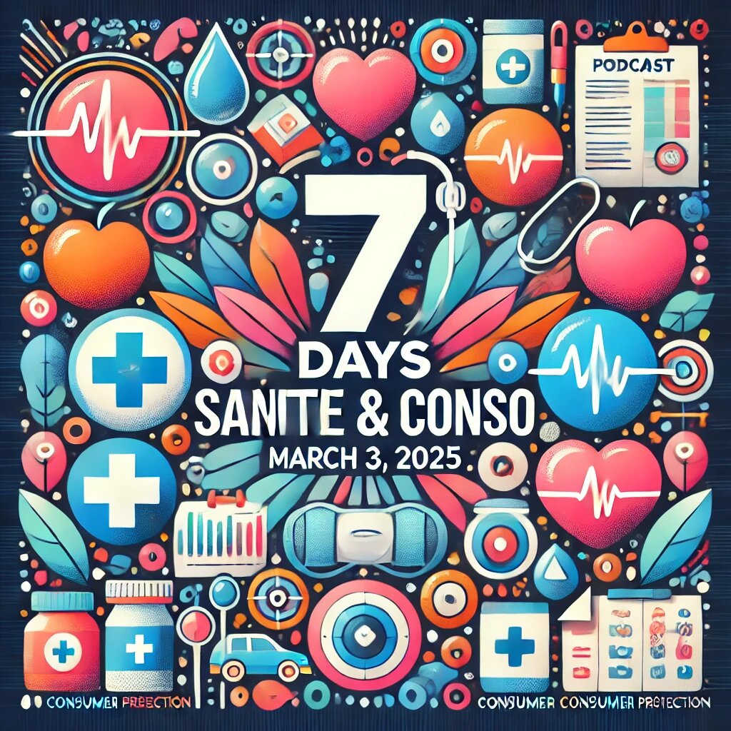 Podcast : L'essentiel de l'actualité "7 Days Santé & Conso du 03-03-2025” de la semaine