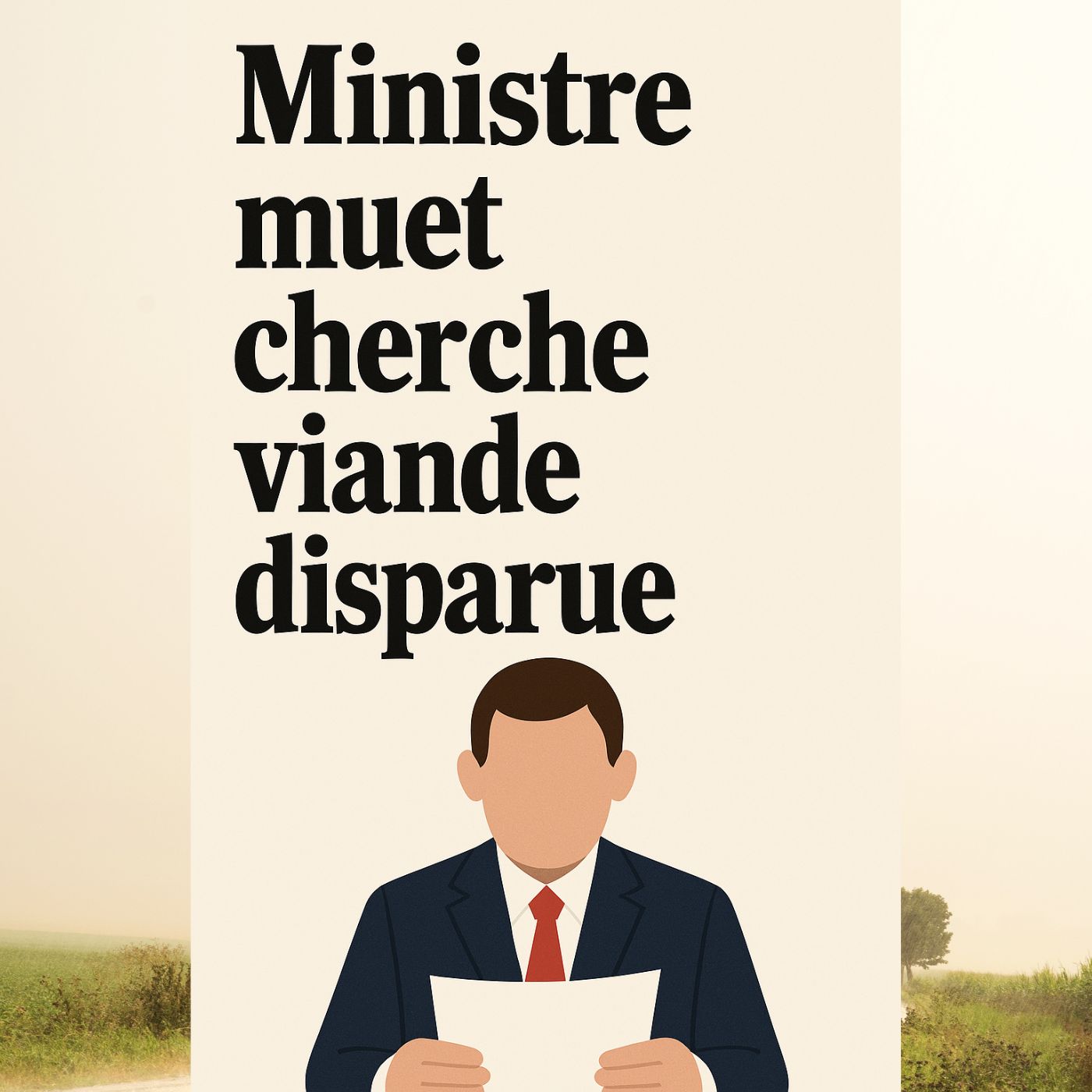 Ministre muet cherche viande disparue