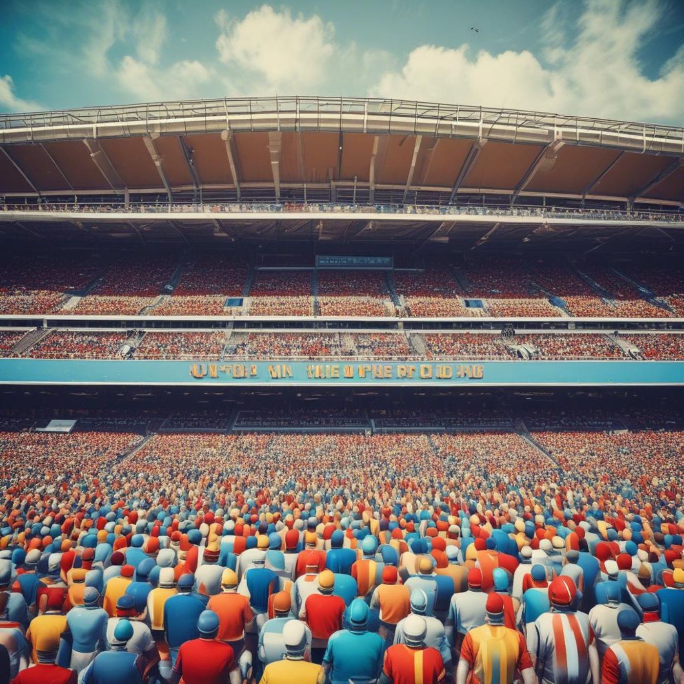 Le match commence, les cris montent… 