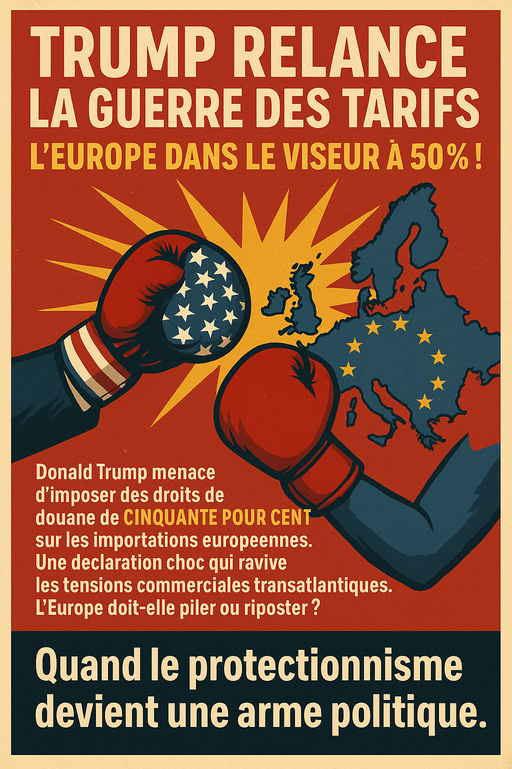 Trump menace l'UE de droits de douane à 50 %