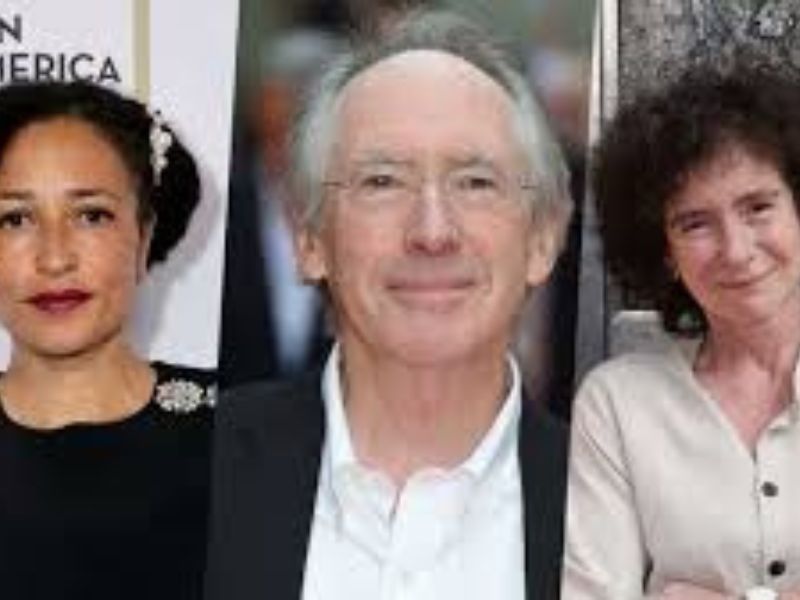 Zadie Smith, Ian McEwan et Jeanette Winterson font partie des signataires d’une tribune publiée par Medium, le 28 mai. Getty Images via AFP / MICHAEL LOCCISANO / AFP / ANTHONY HARVEY / PA Photos/ABACA / PA Photos