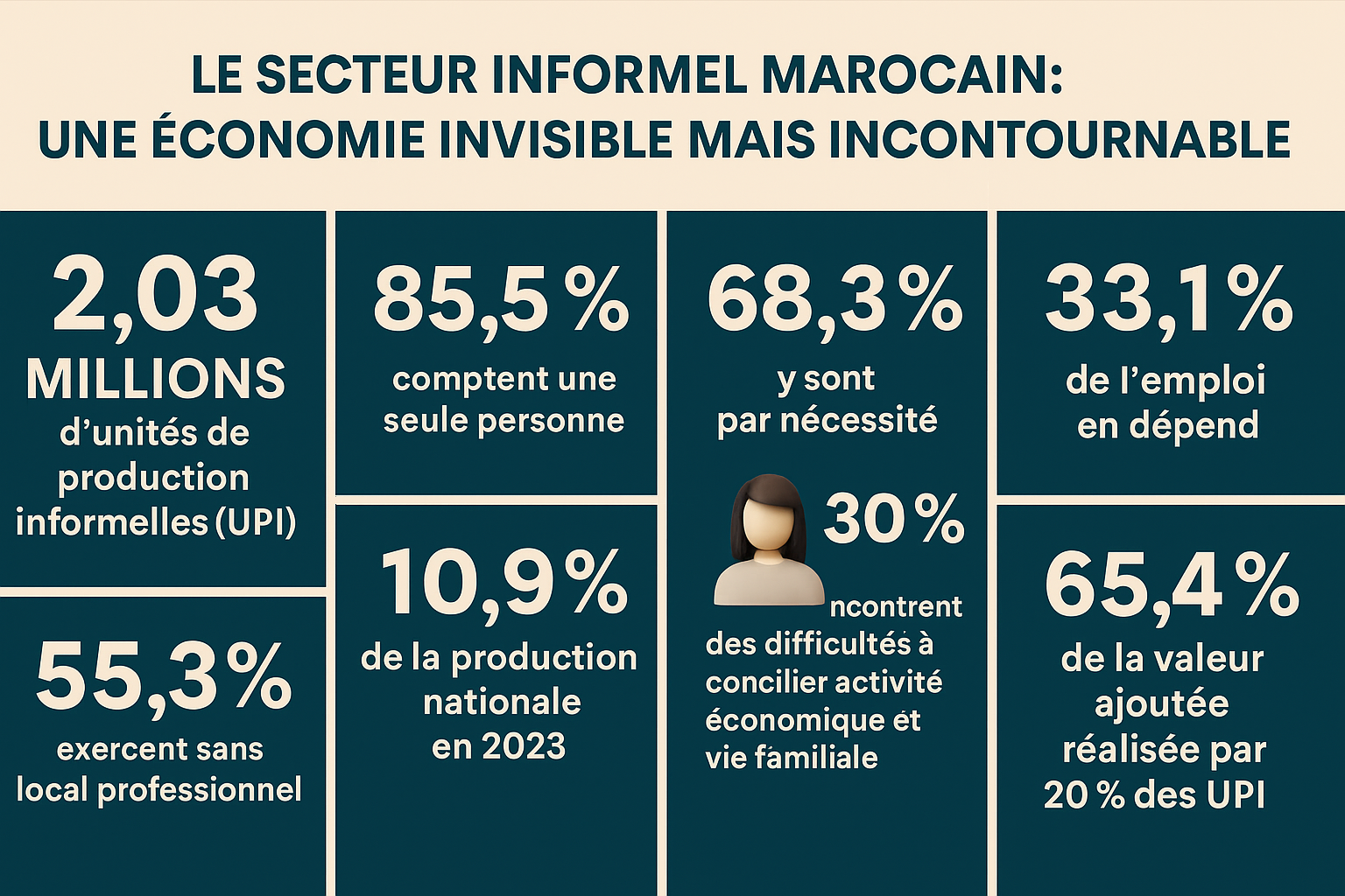 ​Le secteur informel marocain : une économie invisible mais incontournable