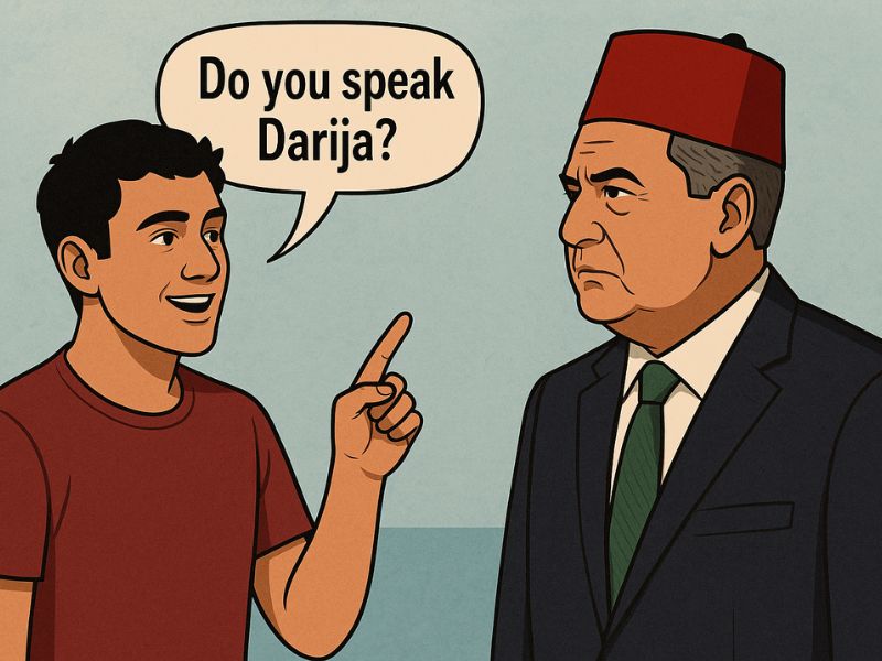 Arabe classique, Darija et disparition du français 