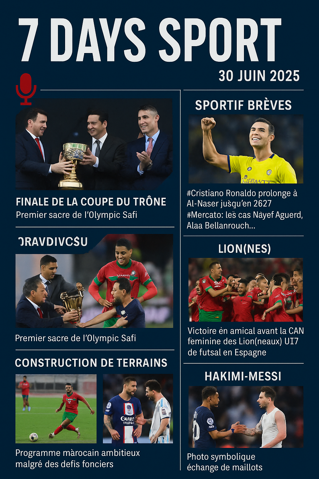 Podcast: l'essentiel de l' actualité "7 Days Sport du 30-06-2025" de la semaine