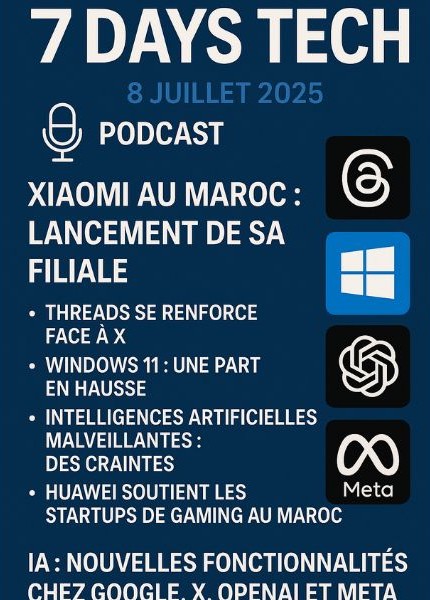 Podcast : l'essentiel de l'actualité Tech de la semaine du 08-07-2025"