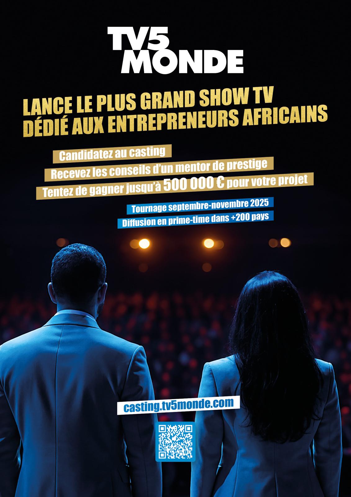 TV5MONDE lance le grand concours entrepreneurial africain
