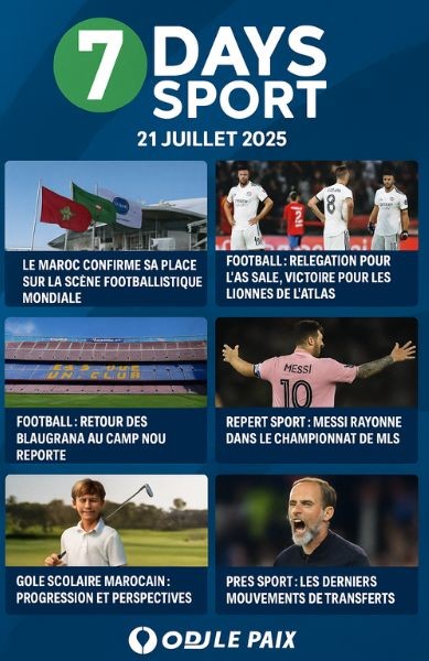 Podcast : l'essentiel de l'actualité Sport de la semaine du 21-07-2025 "