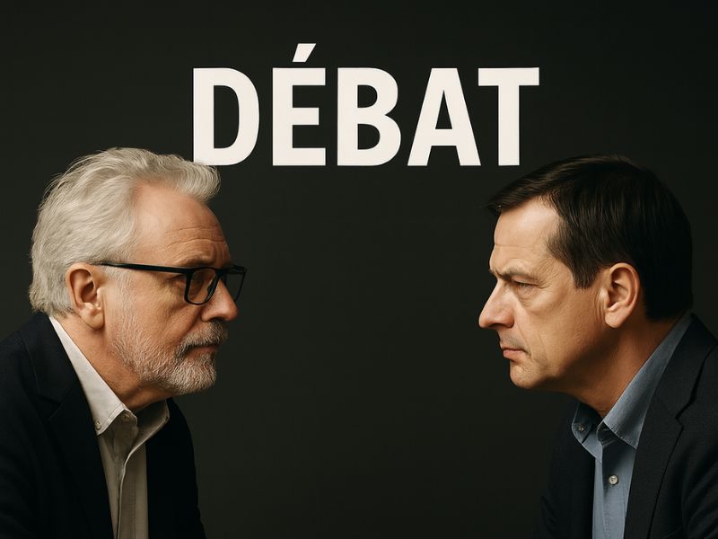 Transcription d'un débat entre un vrai écrivain et celui qui écrit des livres