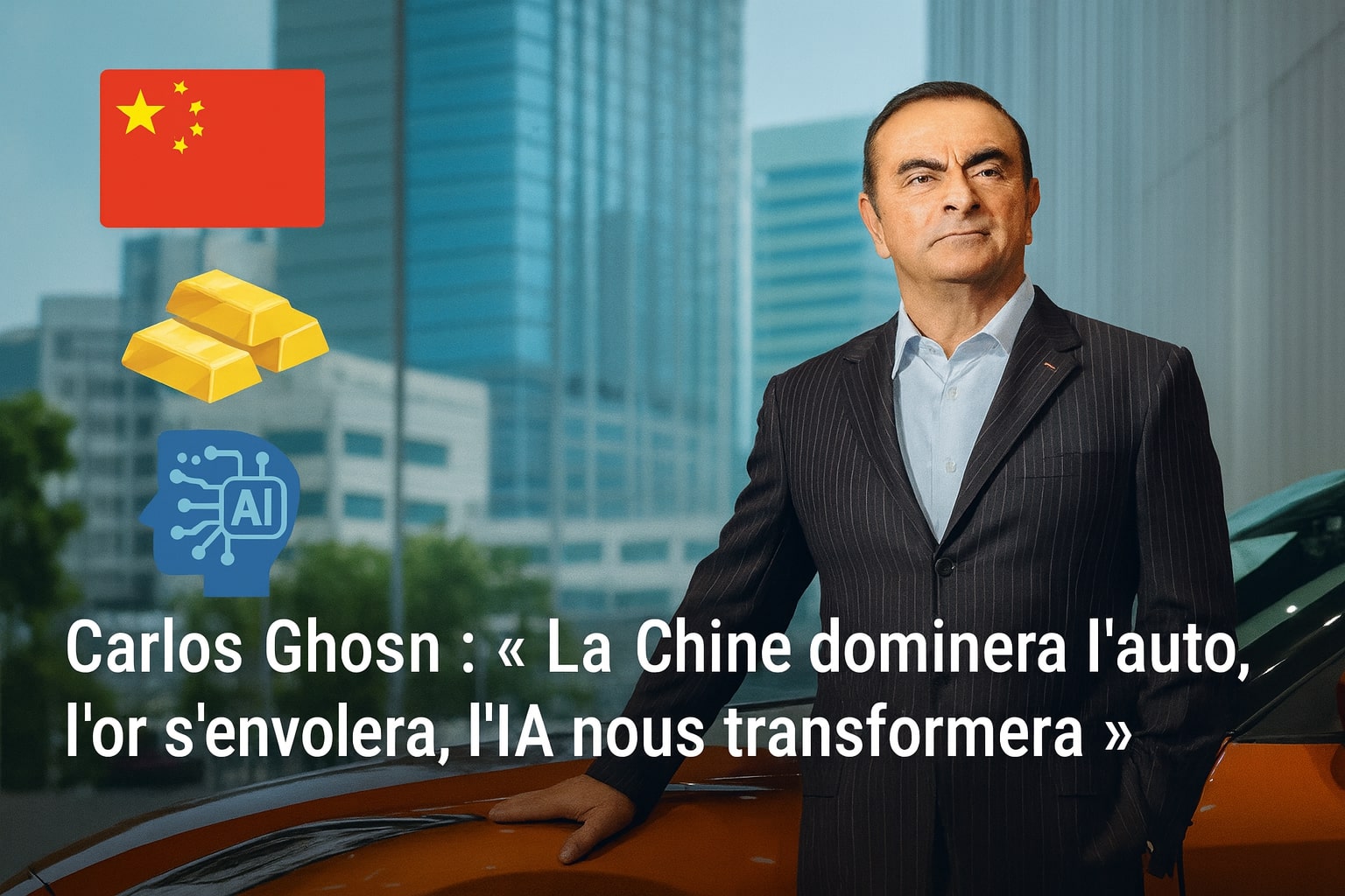 Carlos Ghosn : « La Chine dominera l’auto, l’or s’envolera, l’IA nous transformera »