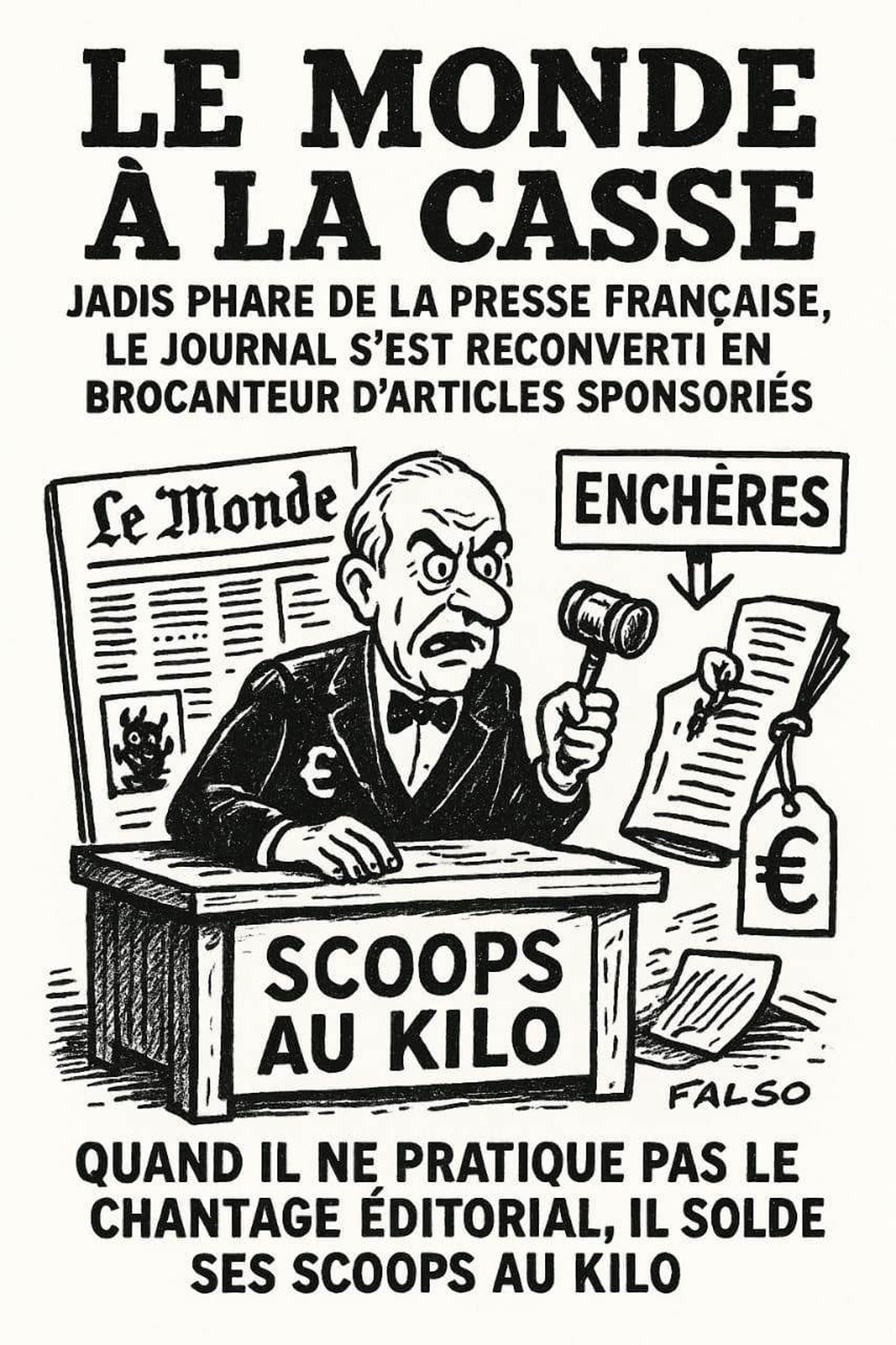 “Le Monde” ou la loupe à venin… De l’investigation à l’extorsion