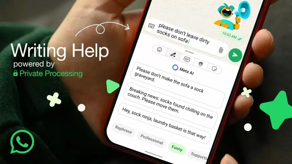 Ton pro, drôle ou motivant : WhatsApp introduit sa réécriture assistée par IA