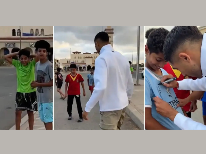 Rabat : quand Achraf Hakimi s’arrête pour jouer avec des enfants dans la rue