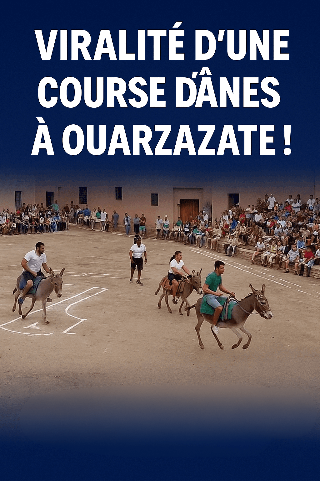 Quand la légèreté rassemble : La magie virale d’une course d’ânes à Ouarzazates