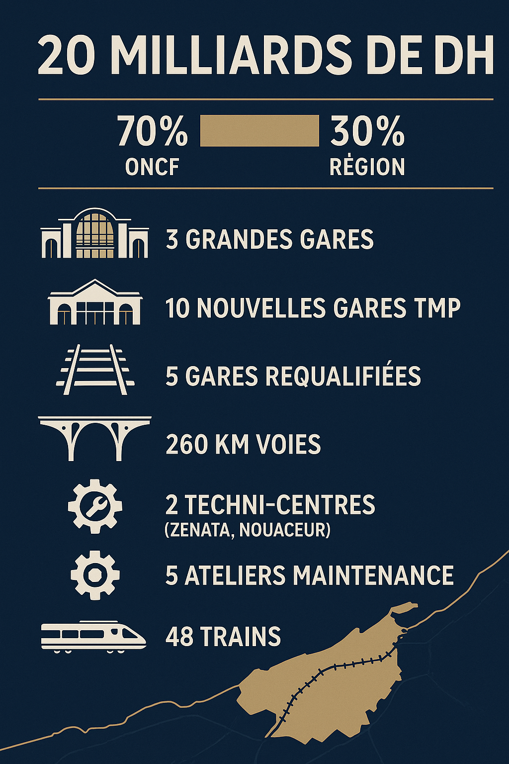 ​Casablanca se dote d’un nouveau souffle ferroviaire à 20 milliards de dirhams