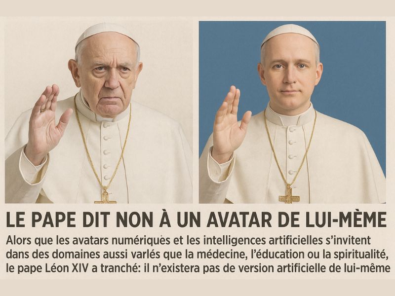 Le Vatican refuse l'Avatar du pape 