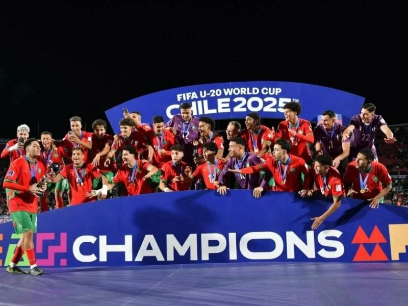 Récéption Royale pour la sélection nationale de football Championne du Monde