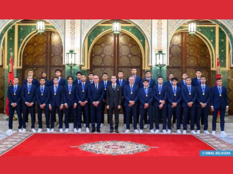 SAR le Prince Héritier Moulay El Hassan préside une cérémonie offerte par le Souverain en l’honneur des membres de l’Équipe U20 Championne du Monde