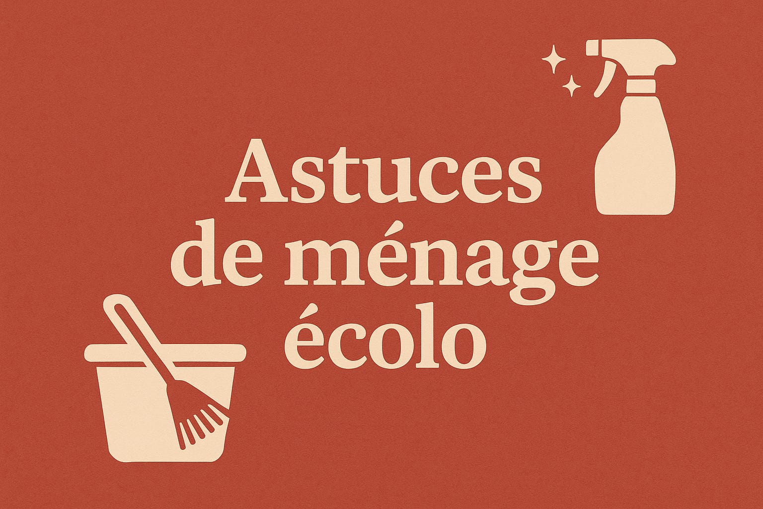 Ménage malin : comment rendre sa maison propre… sans salir la planète