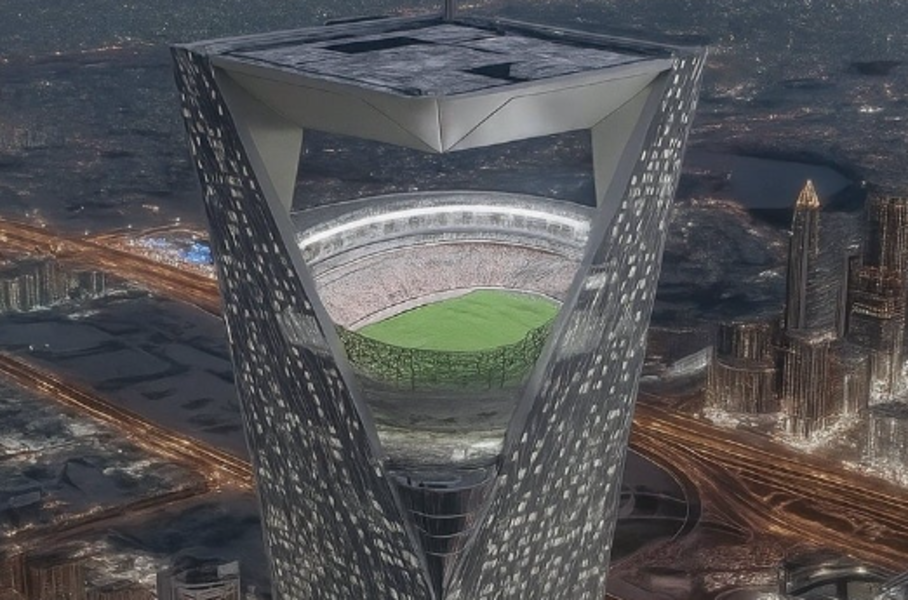 Arabie saoudite dévoile le NEOM Sky Stadium, premier stade suspendu au monde pour la Coupe du monde 2034