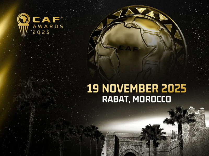 Le Maroc, capitale du football africain : les CAF Awards arrivent à Rabat le 19 novembre