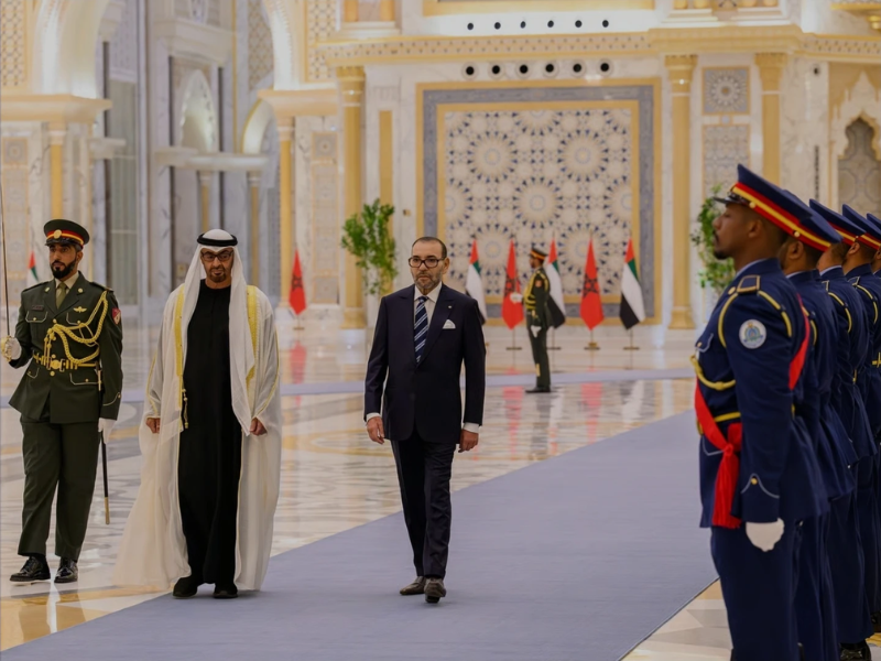 SM Le Roi Mohammed VI en visite privée à Abou Dhabi 