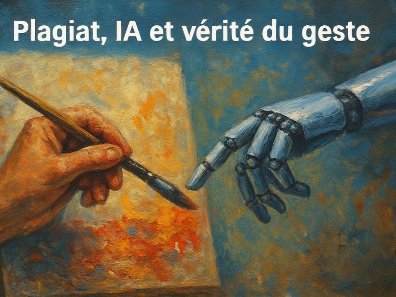 Plagiat, IA et vérité du geste : ma peinture ne doit rien à la machine