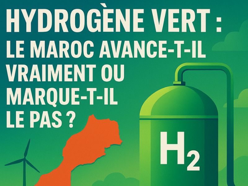 Hydrogène vert : le Maroc avance-t-il vraiment ou marque-t-il le pas ?