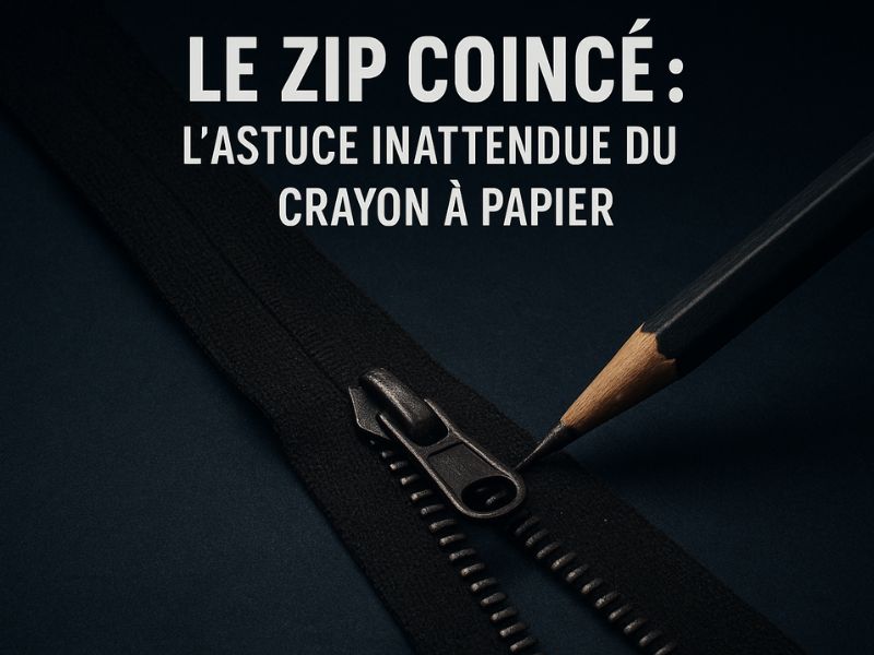 Le zip coincé : l’astuce inattendue qui sauve toutes vos fermetures éclair