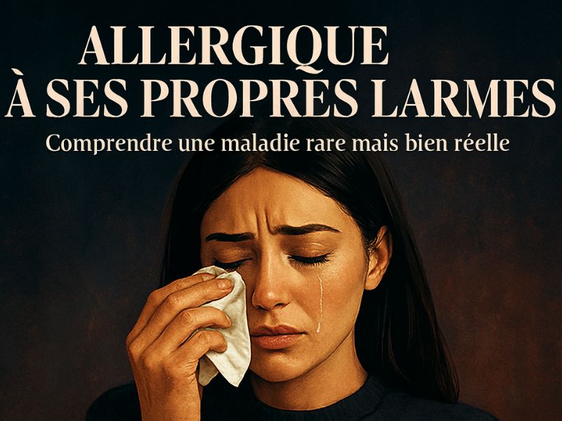 Allergique à ses propres larmes 