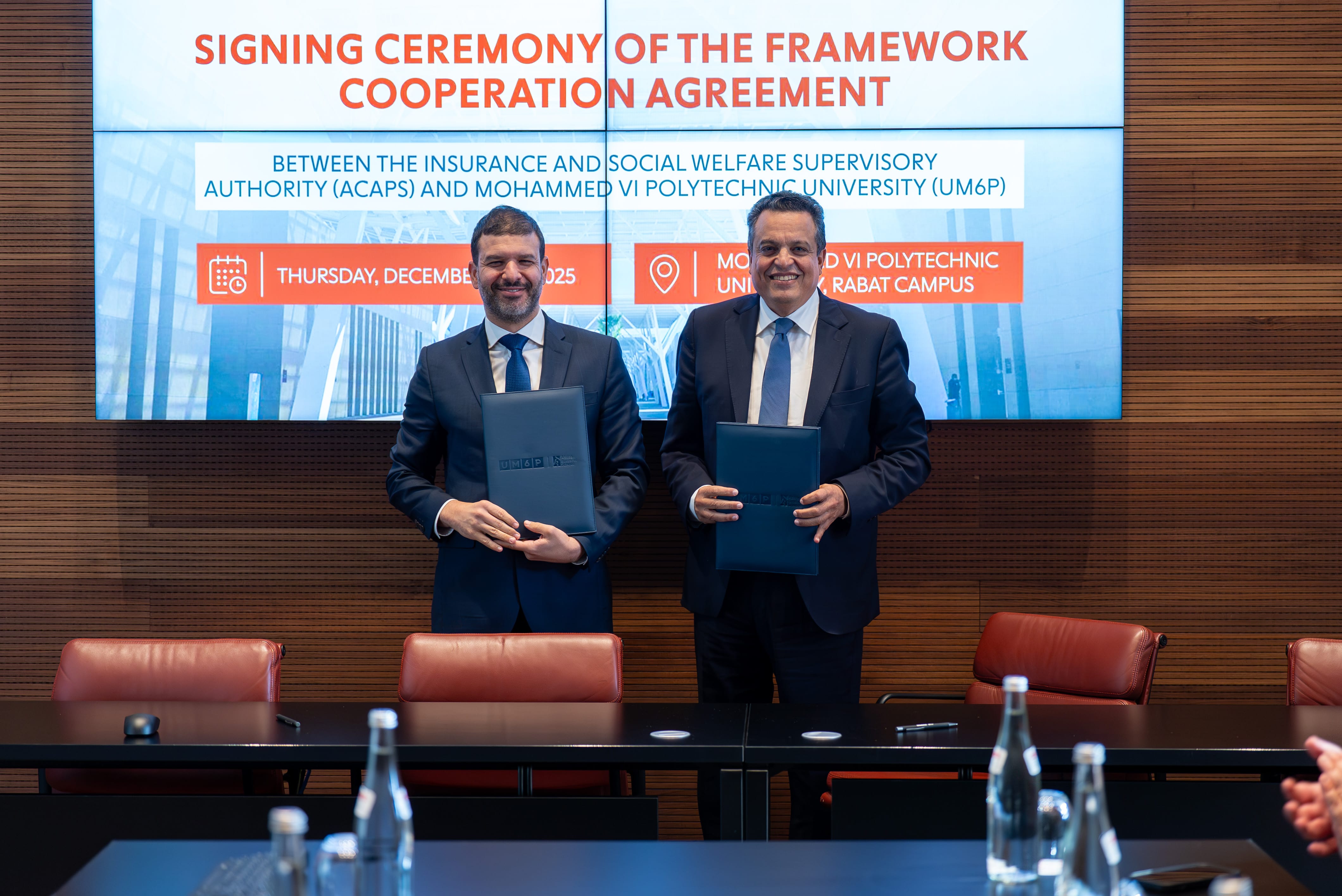Accord-Cadre de Coopération entre l'ACAPS et l'Université Mohammed VI Polytechnique