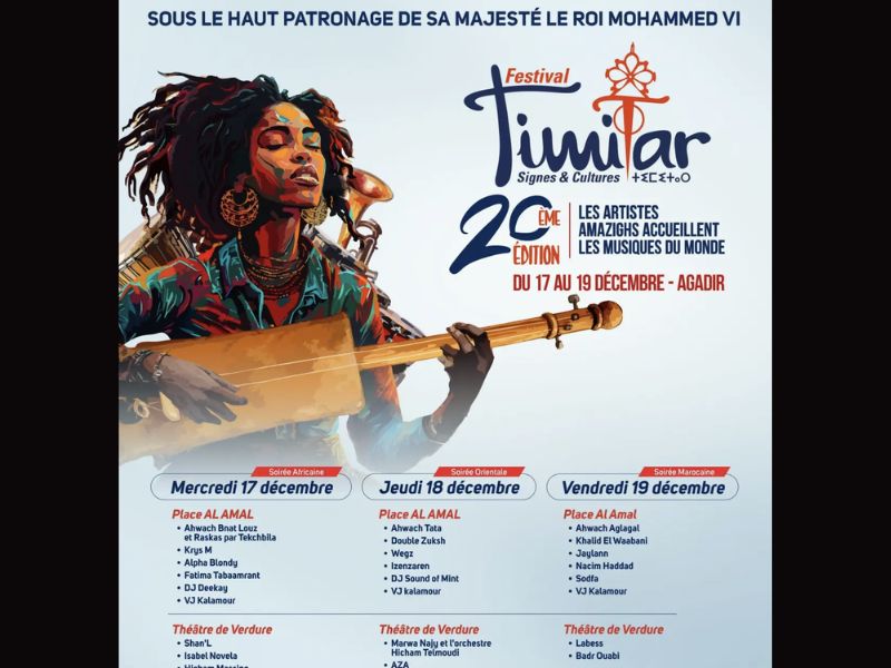 Agadir accueille la 20ᵉ édition du Festival Timitar 
