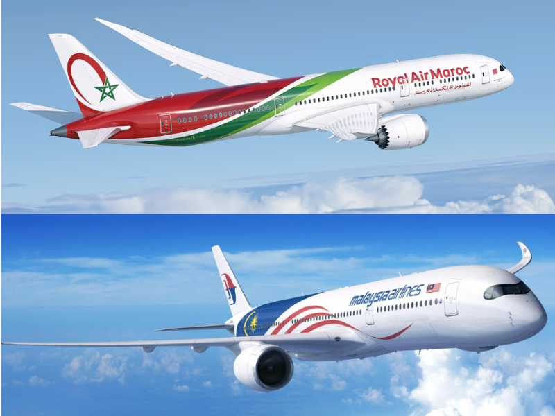 Connectivité aérienne : Royal Air Maroc et Malaysia Airlines concluent un accord de partage de codes