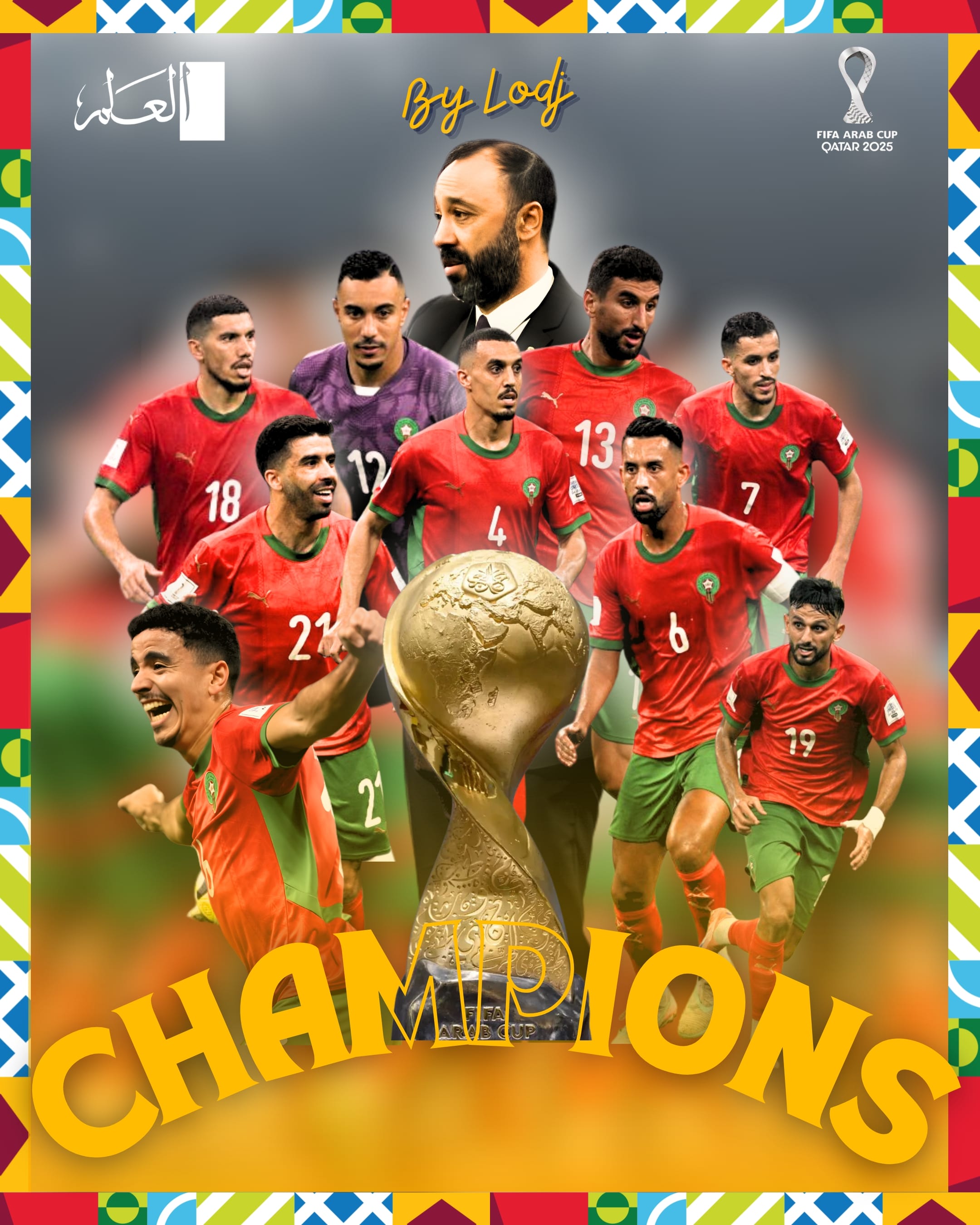 Hamdallah héros, le Maroc sacré champion au bout du suspense face à la Jordanie