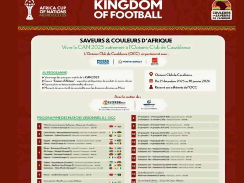 «Saveurs & Couleurs d’Afrique» à l’Océanic Club : célébrer la CAN 2025 entre cultures, goûts et convivialité