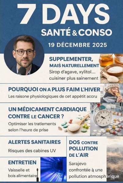 Podcast : l'essentiel de l'actualité Santé & Conso de la semaine du 19-12-2025"