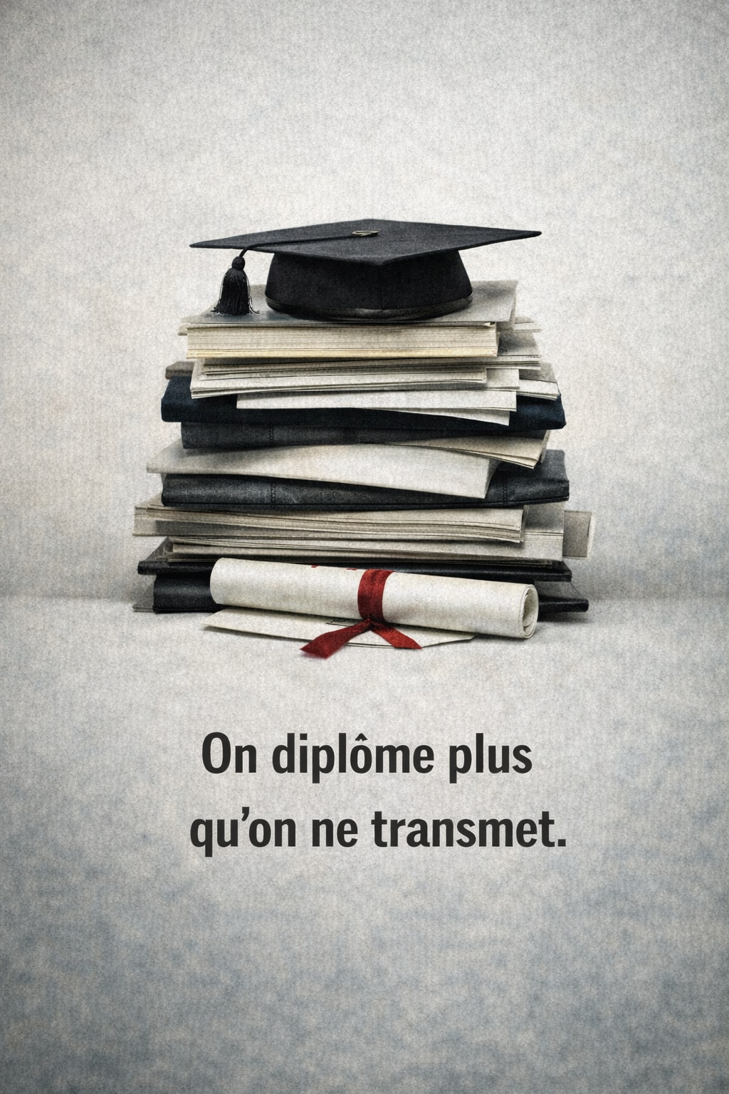 ON DIPLÔME PLUS QU’ON NE TRANSMET