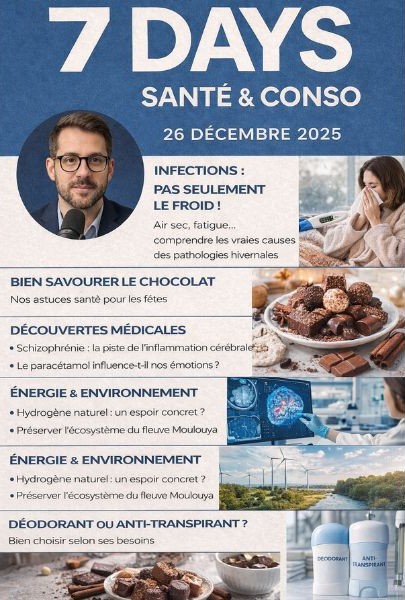 Podcast : l'essentiel de l'actualité Santé & Conso de la semaine du 26-12-2025"