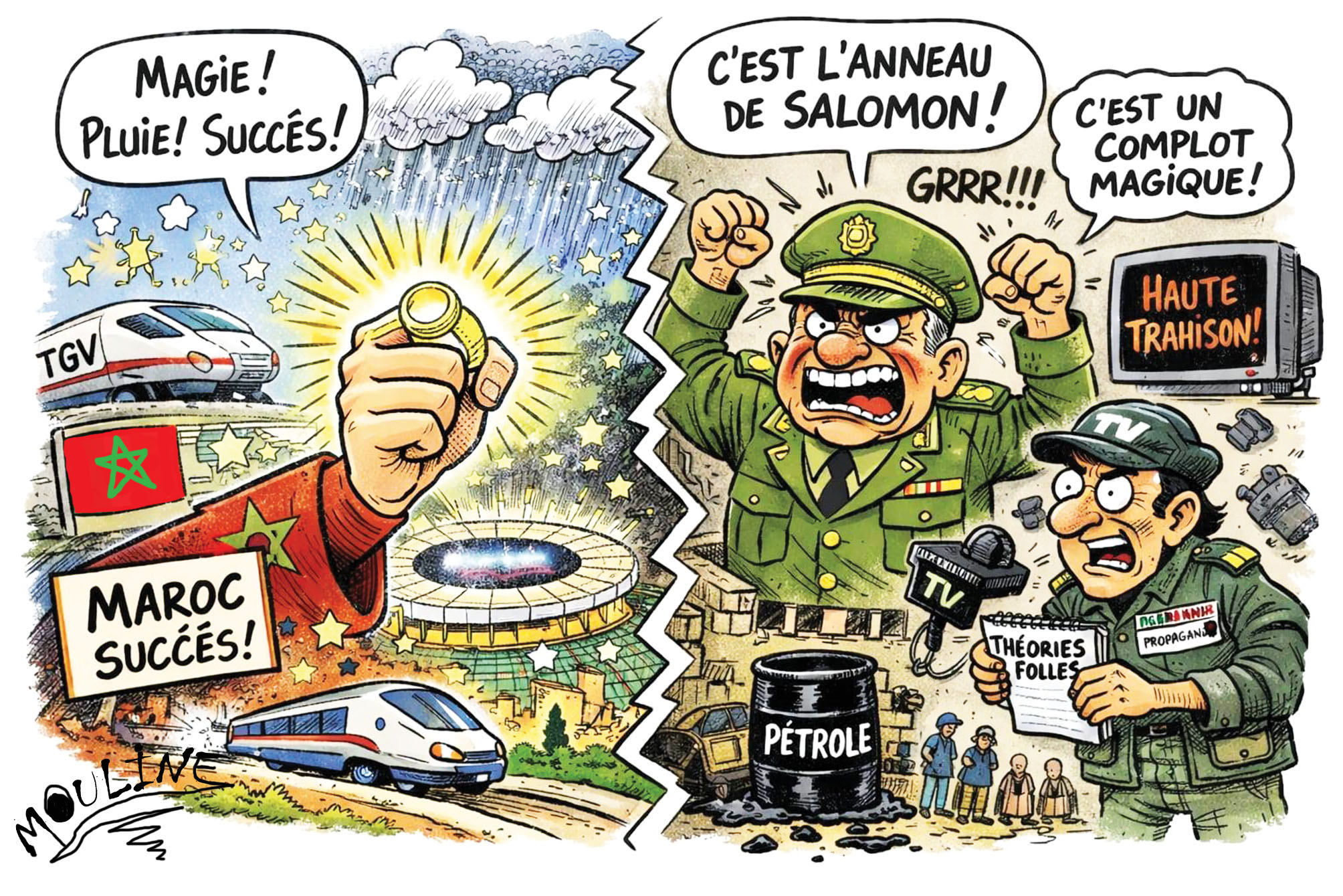 Quand la réalité devient incontrôlable, on convoque Salomon, les djinns et l’anneau sacré pour masquer l’échec d’un système rentier gangrené par la corruption…