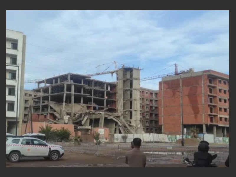 Marrakech : un immeuble en chantier s’effondre, les secours mobilisés
