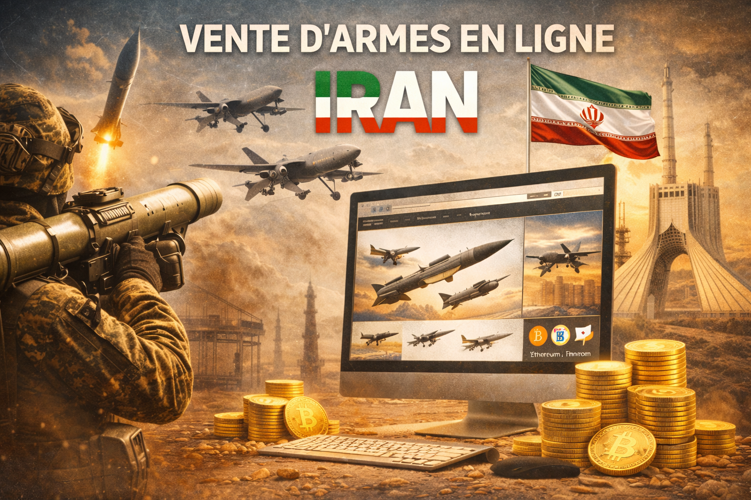 ​Missiles, drones et cryptomonnaies : l’Iran franchit un seuil avec sa plateforme de vente d’armes en ligne