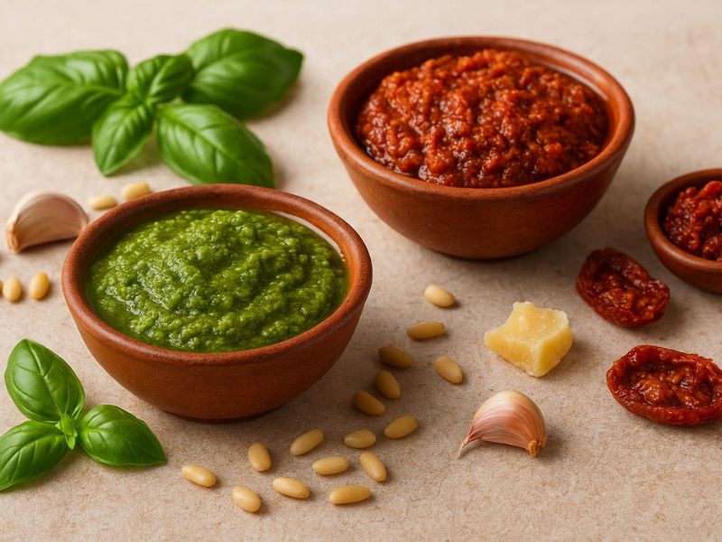 Pesto rosso, pesto verde
