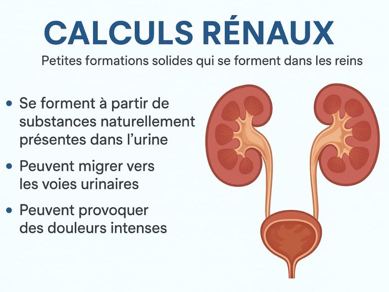 Calculs rénaux : comprendre ces petits cristaux qui peuvent provoquer de grandes douleurs.