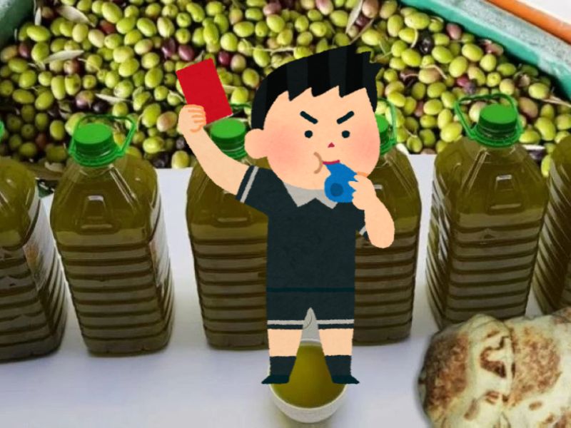 Des Huile d’olive non conforme 