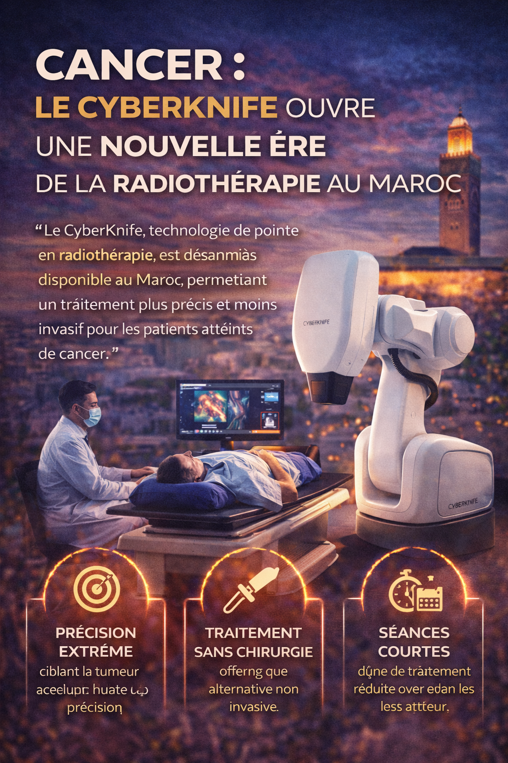 CyberKnife ouvre une nouvelle ère de la radiothérapie au Maroc.