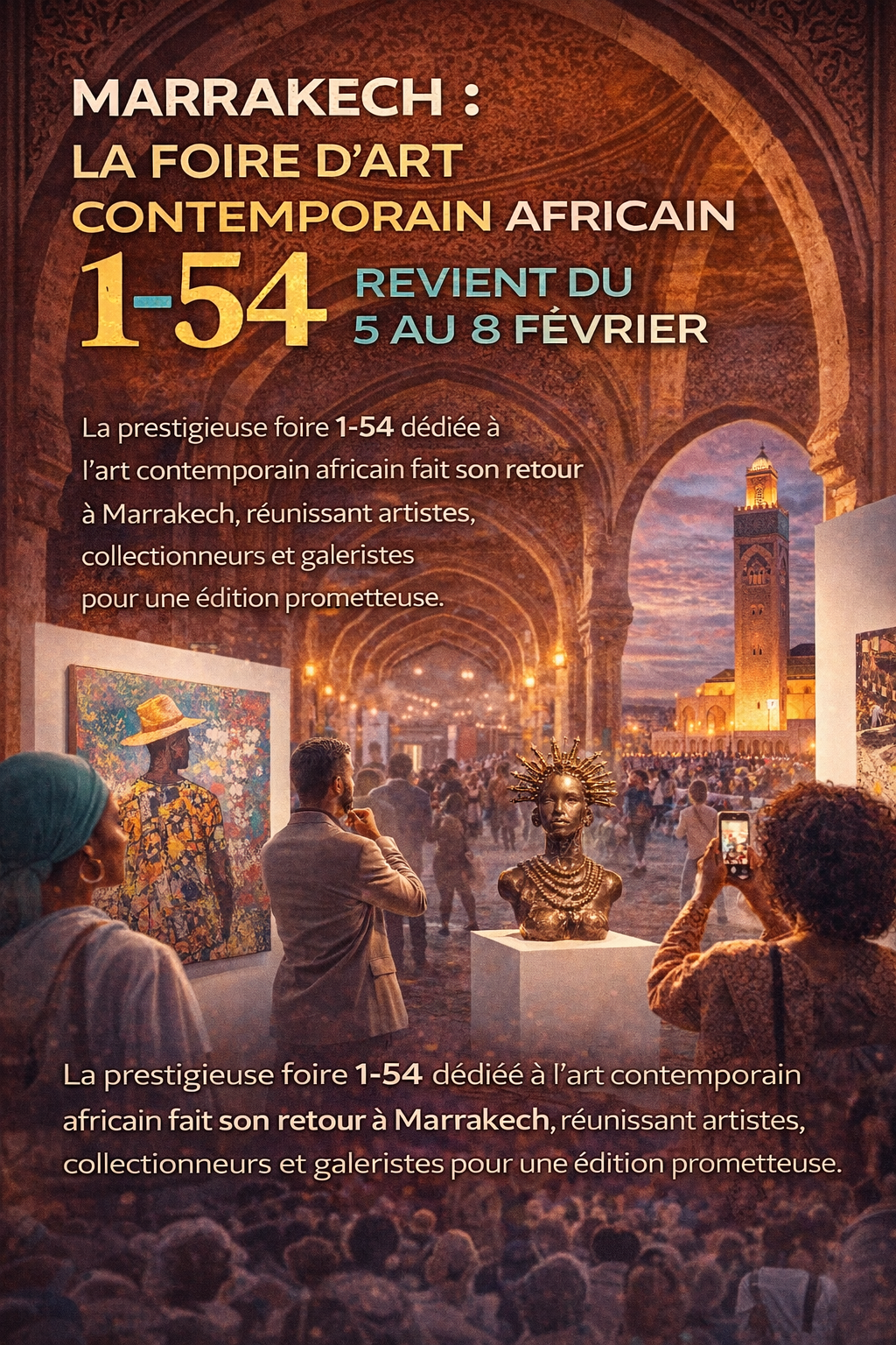 Marrakech : la foire d'art contemporain africain 1-54 revient du 5 au 8 février.