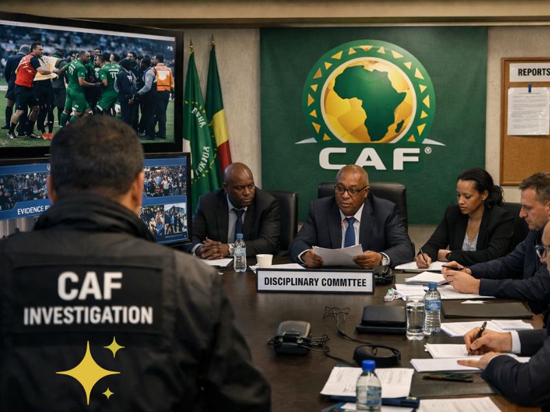 La CAF en une phase d’enquête et de décision pour sanctions potentielles.