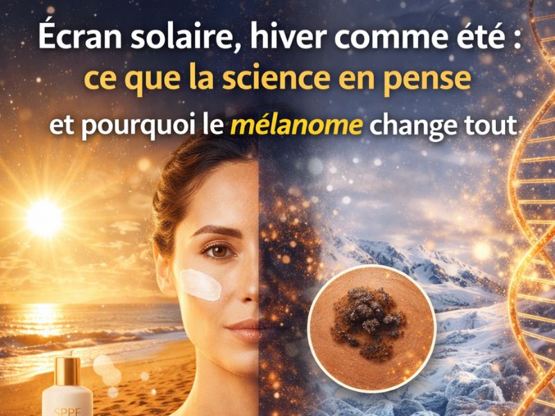 Écran solaire, hiver comme été : ce que la science dit vraiment, et pourquoi le mélanome change tout ?