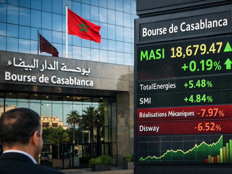 Bourse de Casablanca : ouverture en hausse du MASI avec des valeurs phares en tête