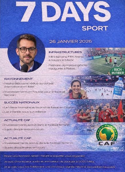 Podcast : l'essentiel de l'actualité Sport de la semaine du 26-01-2026"